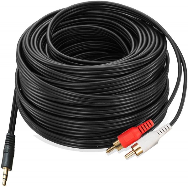 3.5mm Male to 2RCA Male Stereo Audio Coaxial Cable Adapter - Image 5