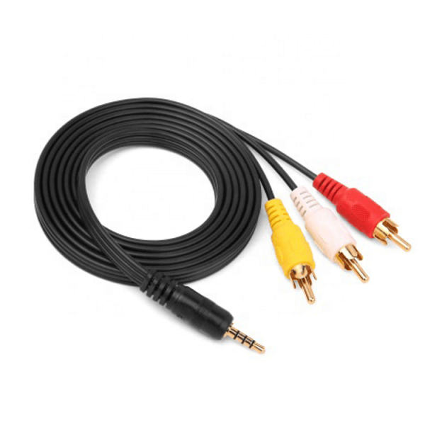 3.5mm Male to 3RCA Male Plug Stereo Audio Video AUX Cable - Image 3