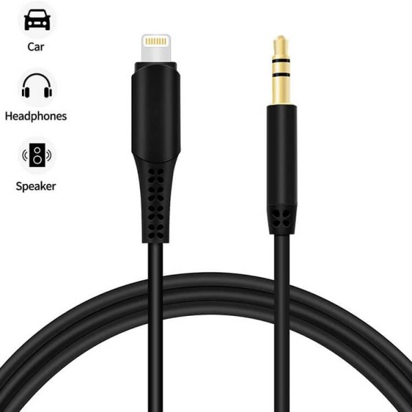 Apple Lightning to 3.5mm Male Headphone Audio Adapter Cable 3ft 6ft - Imagen 3