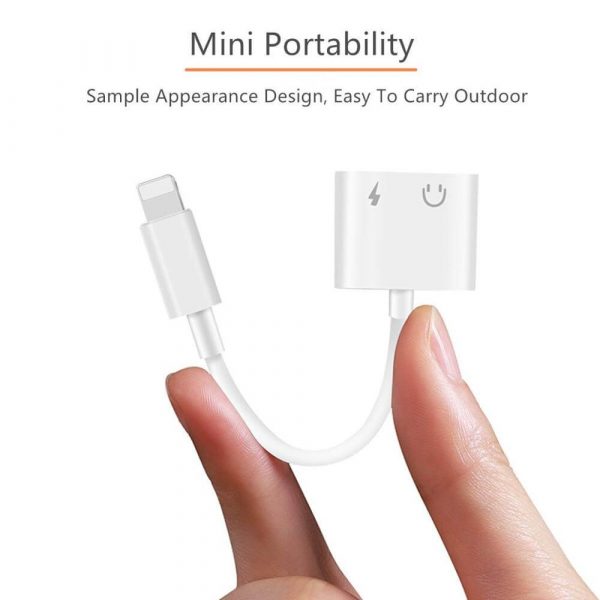 2 In 1 Apple Lightning To 3.5mm Headphone Charger Adapter - Image 3