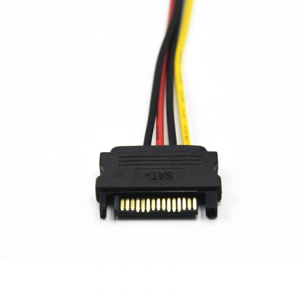 SATA 15 pin female to 4 pin male LP4 5.25" Power Cable Adapter - Image 6