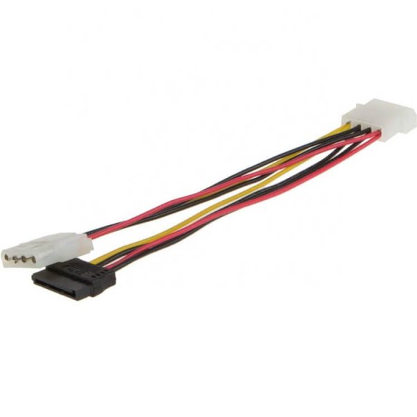 SATA Power Supply Cable 15 Pin to 5.25'' Male 5.25" Female - Image 6