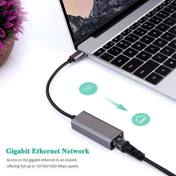 USB-C to RJ45 Gigabit Ethernet Network Adapter - Image 8