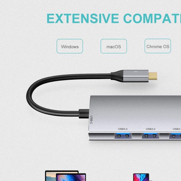 USB Type C to HDMI Adapter SD TF and PD 7 in 1 Hub - Image 6