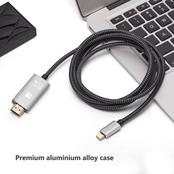 Male to Male USB Type C HDMI Adapter Cable, up to 8K@60Hz - Image 2