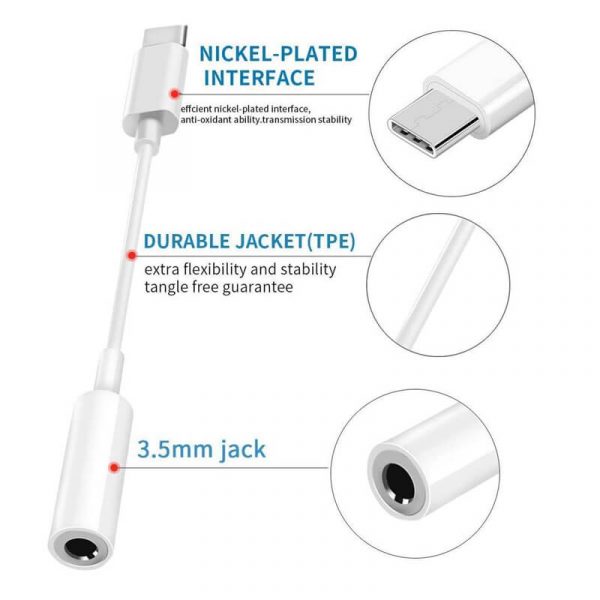 Male to Female USB C to 3.5mm Audio Adapter - Image 7