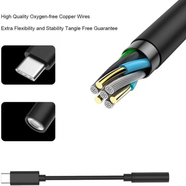 Male to Female USB C to 3.5mm Audio Adapter - Image 4