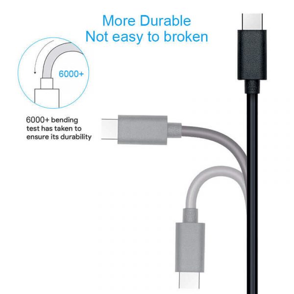 Male to Male USB 2.0 Type C to Micro USB Cable - Image 2