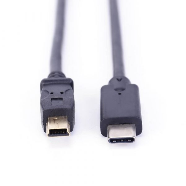 Male to Male USB 2.0 Type C to Mini USB Cable - Image 2