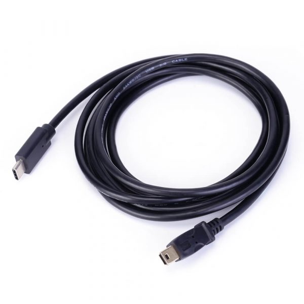 Male to Male USB 2.0 Type C to Mini USB Cable - Image 3