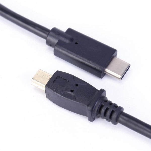 Male to Male USB 2.0 Type C to Mini USB Cable - Image 5