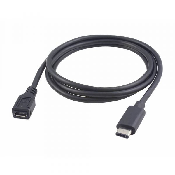 Female to Male USB 2.0 USB Micro to Type C Cable - Image 2