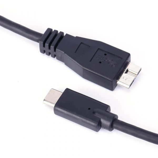 Male to Male USB C to USB 3.0 Micro B Cable - Image 6