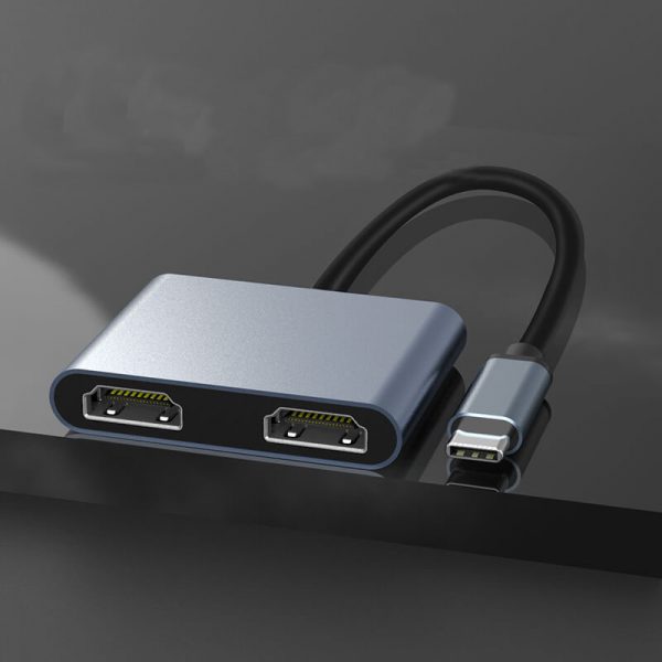 MST SSL Hub 2 in 1 4K USB-C to Dual HDMI Adapter - Imagen 2