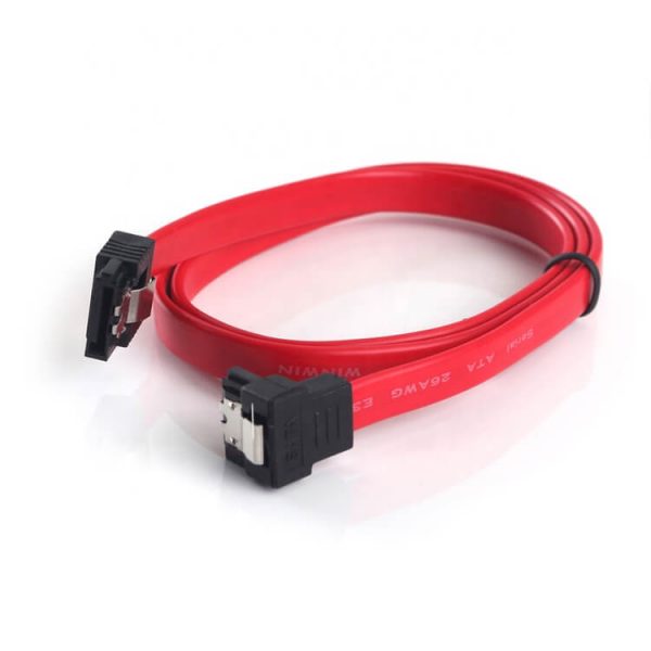 SATA III Cable, 90 Degree Angle SATA 3.0 HDD SDD Data Cable with Locking Latch - Image 9