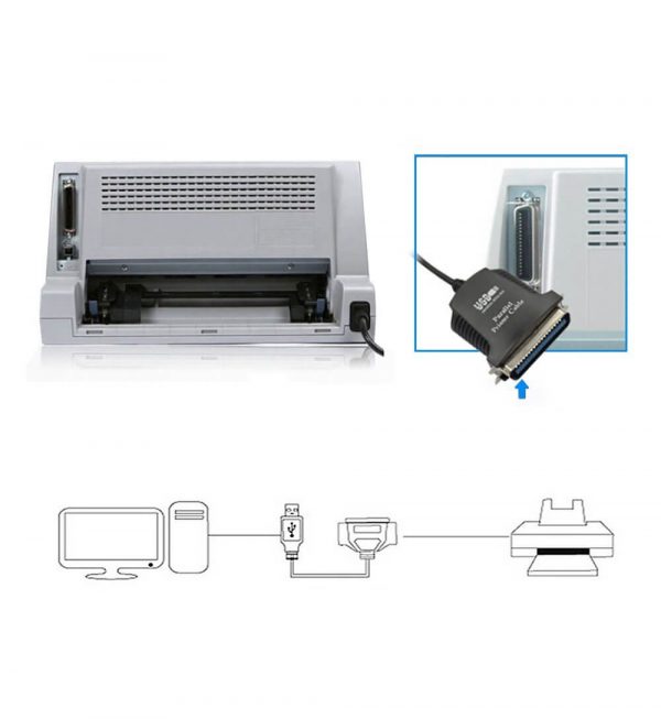 USB to IEEE1284 CN36 Parallel Cable for Printers - Image 6