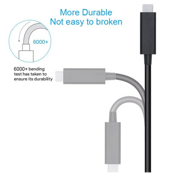 Cable Supper Speed 40Gbps 5A100w PD Fast Charging USB C Cable - Image 3