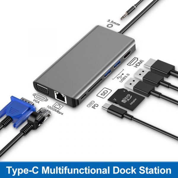 USB Type C 8 in 1 Best USB C Hub Adapter - Image 2