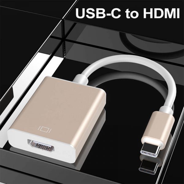 Male to Female USB C Adapter HDMI,4K Ready - Imagen 3