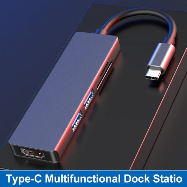 USB3.0 HDMI to Type C USB, SD TF 5 in 1 Hub Combo - Image 4