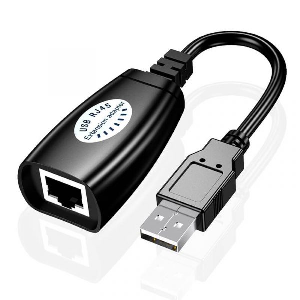 USB Extender, USB 2.0 to RJ45 LAN Extension Adapter Over Cat5/Cat5e /Cat6 Cable up to 50m - Image 3