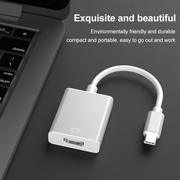 Male to Female USB C Adapter HDMI,4K Ready - Imagen 6