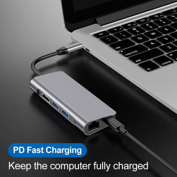 USB Type C to USB 3.0, SD TF Thunderbolt 3 and PD 7 in 1 USB-C Combo - Image 7