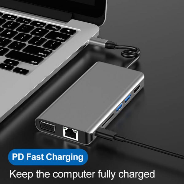 USB Type C 8 in 1 Best USB C Hub Adapter - Image 6