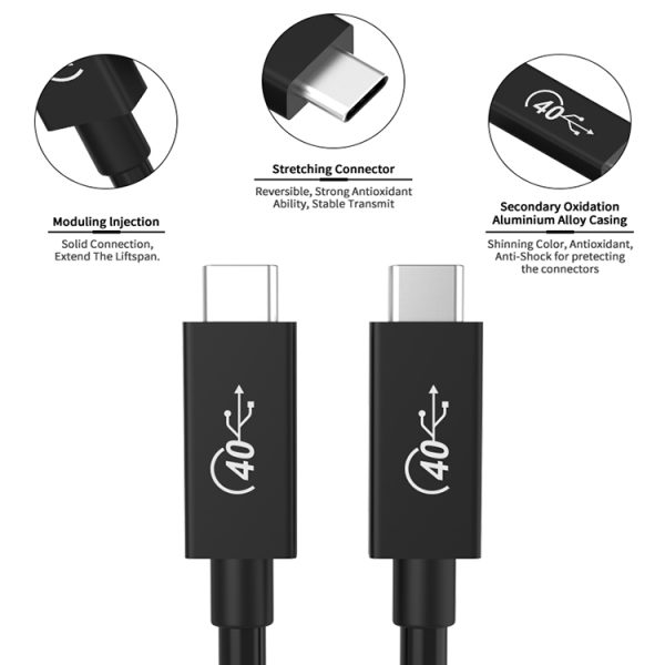 USB 4 Cable, 8k 40Gbps Coaxial cable - Image 6