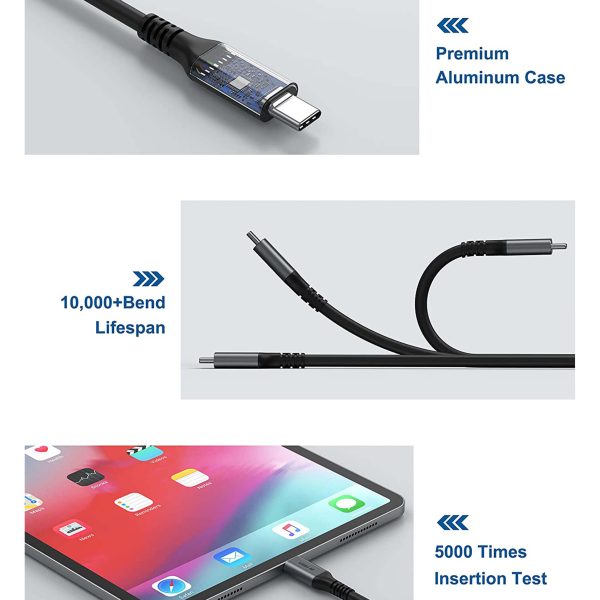 Braided USB 4.0 Cable, 8K 40Gbps Twist Cable - Imagen 6