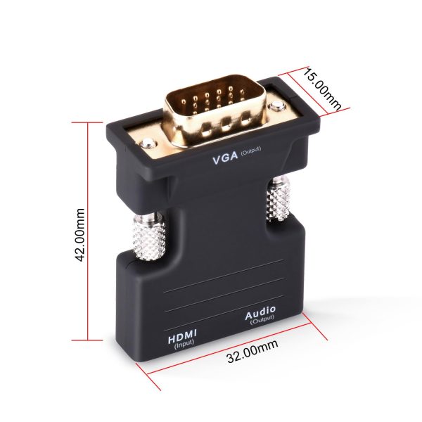 HDMI female to VGA male Adapter - Imagen 3