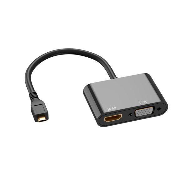 Micro HDMI to HDMI and VGA 2 in 1 Adapter - Image 3