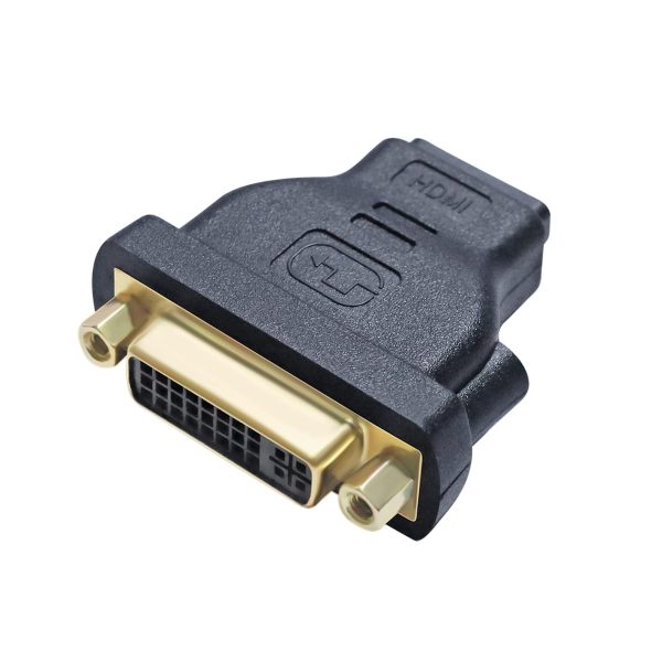 HDMI Female to DVI Male Coupler, DVI-I Dual link DVI 24+5 - Imagen 2