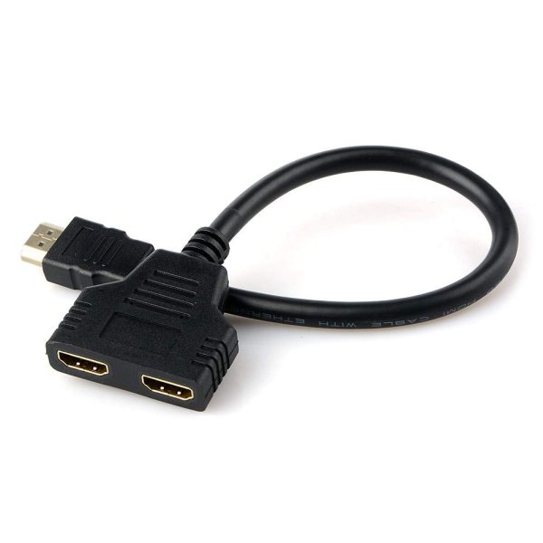 4K HDMI to Dual HDMI Adapter for laptop, Male to Female - Image 2