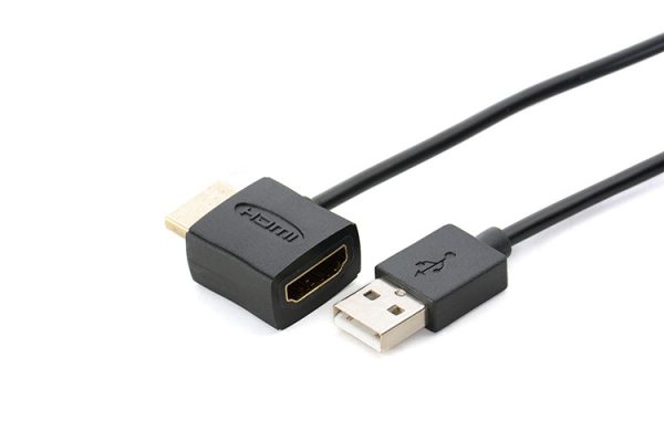 4K HDMI Male to Female Adapter Coupler With USB Cable - Image 2