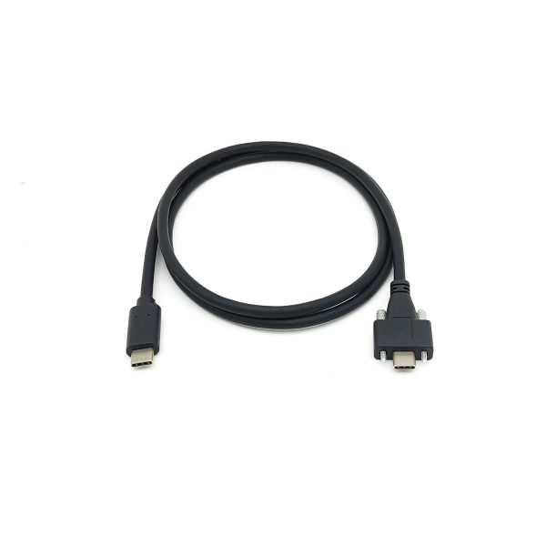 Panel Mount USB 3.1 Type C USB-C Male to Male Cable - Imagen 3