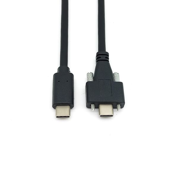 Panel Mount USB 3.1 Type C USB-C Male to Male Cable - Imagen 2