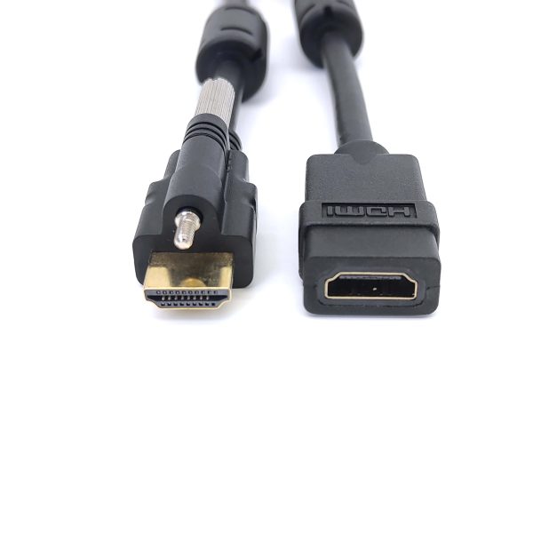 HDMI 2.0 Male to Female Panel Mount Cable - Imagen 2