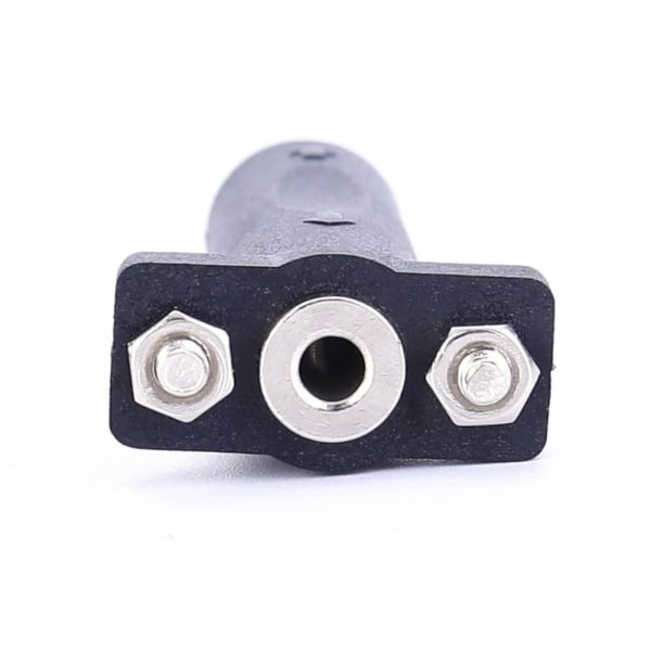 3.5mm Panel Mount Audio Adapter Coupler Female to Female - Imagen 2