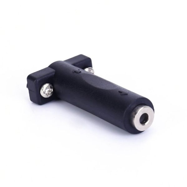 3.5mm Panel Mount Audio Adapter Coupler Female to Female - Imagen 3