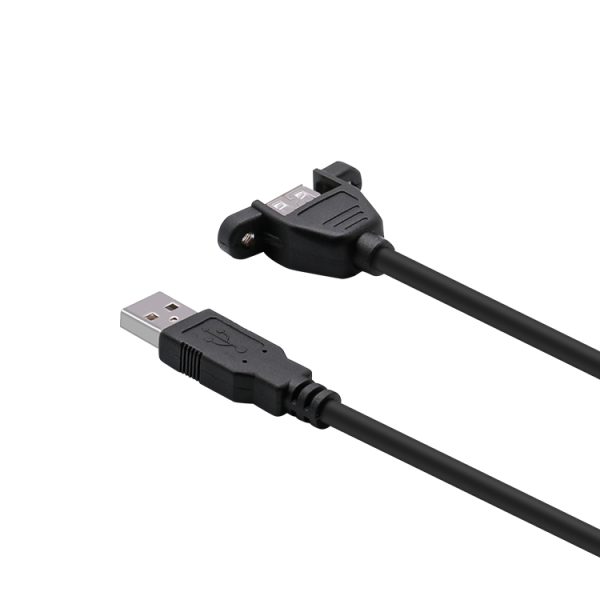 USB Type A Panel Mount Cable, Male to Female Extension Cable - Imagen 4