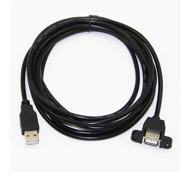 USB Type A Panel Mount Cable, Male to Female Extension Cable - Imagen 5