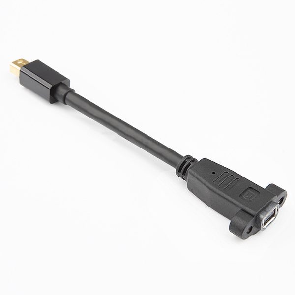 Mini DisplayPort Panel Mount Cable, Male to Female Extension Cable - Imagen 5