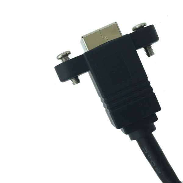 Micro USB 3.0 to B Panel Mount Cable, Male to Female Extension Cable - Imagen 2