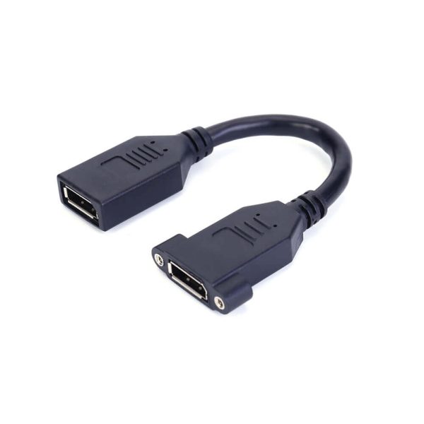 DisplayPort 1.4 Panel Mount Cable, Female to Female - Imagen 2