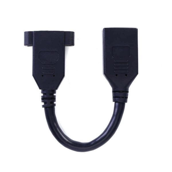 DisplayPort 1.4 Panel Mount Cable, Female to Female - Imagen 3