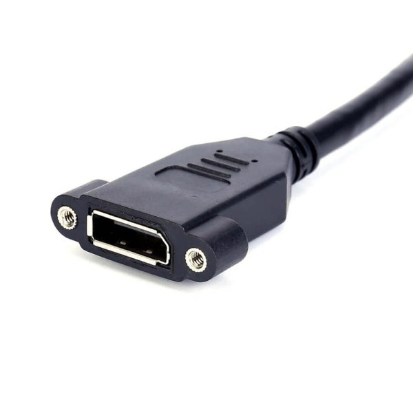 DisplayPort 1.4 Panel Mount Cable, Female to Female - Imagen 4