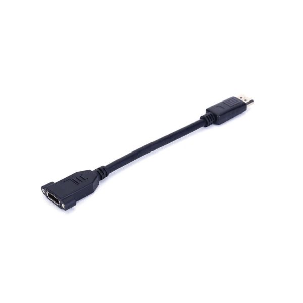 DisplayPort 1.4 Panel Mount Extension Cable, Male to Female - Imagen 3