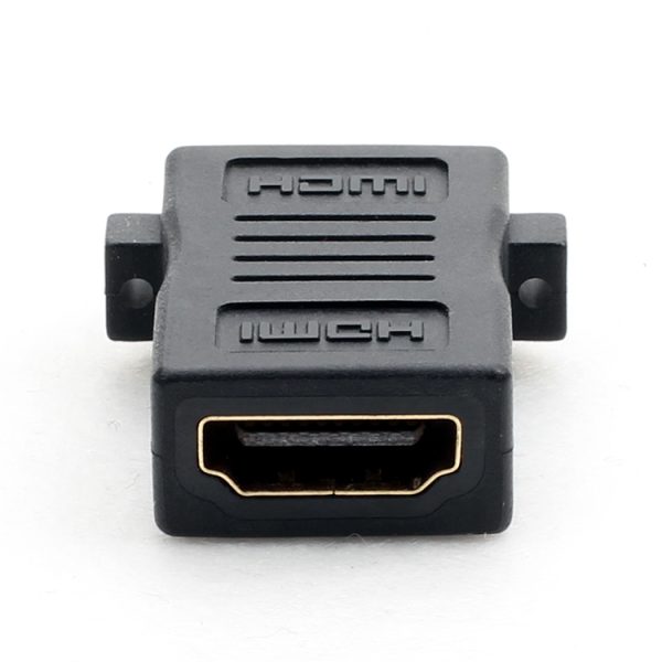 4K HDMI 2.0 Panel Mount Coupler Adapter with Screw Hole Female to Female - Imagen 3