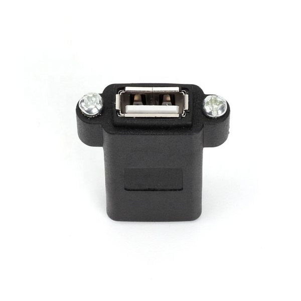 USB 2.0 B to A Panel Mount Adapter Coupler Female to Female - Imagen 4